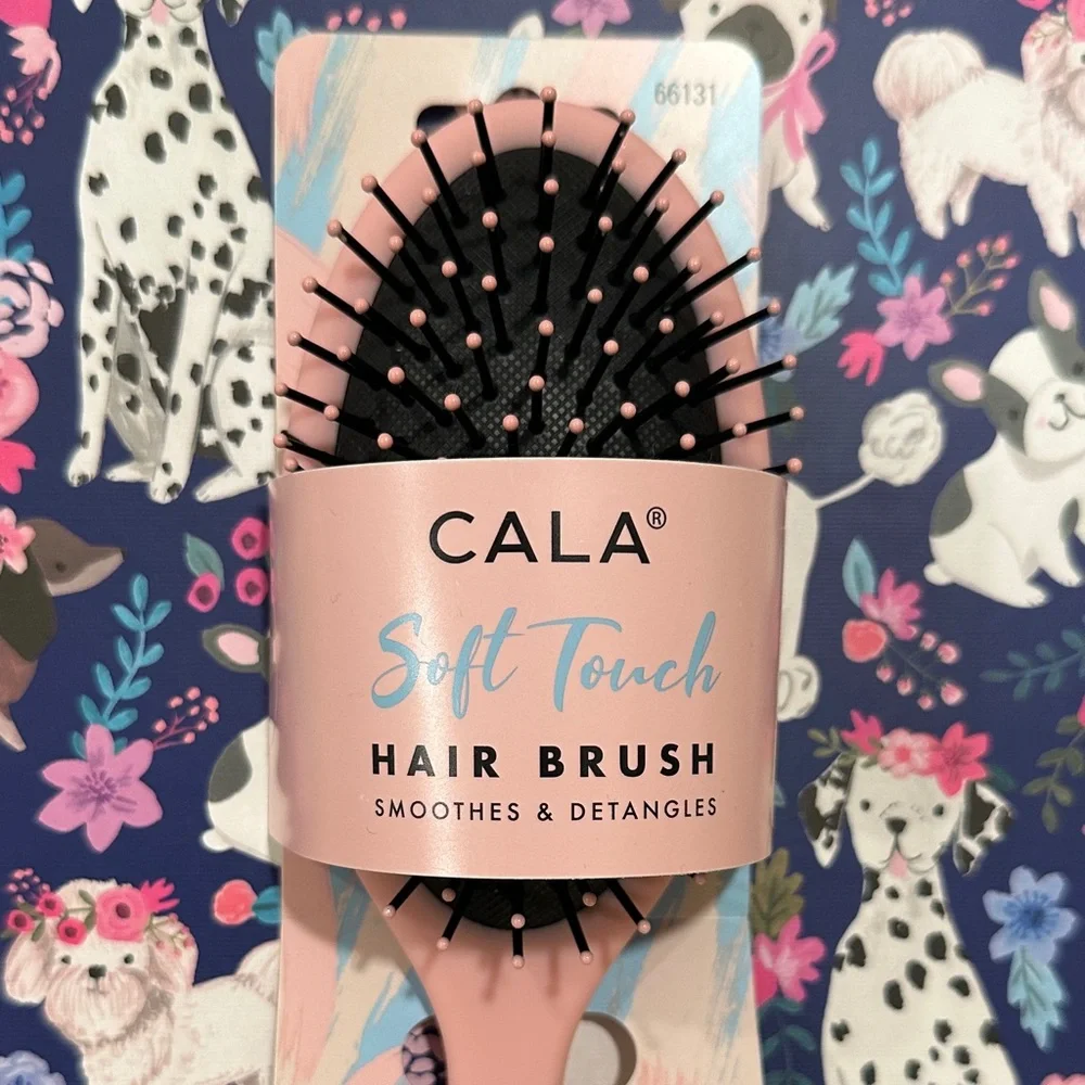 NWT Cala Soft Touch Pink Hair Brush - wet or dry hair‎